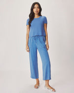 Load image into Gallery viewer, Emerson Short Sleeve Sweater in Perfect Blue
