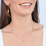 Load image into Gallery viewer, Dainty Evil Eyes Necklace in Gold
