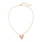 Load image into Gallery viewer, Pink Opal Heart Necklace in Gold
