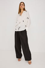 Load image into Gallery viewer, Saige Shirt in Ivory Whippets
