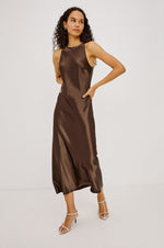 Load image into Gallery viewer, Solene Dress in Espresso

