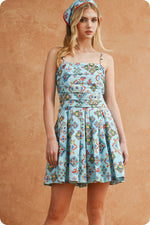 Load image into Gallery viewer, Bandana Mini Dress in Sky Blue
