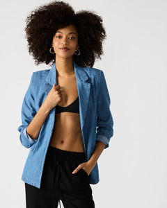 Payton Blazer in Chambray Blue