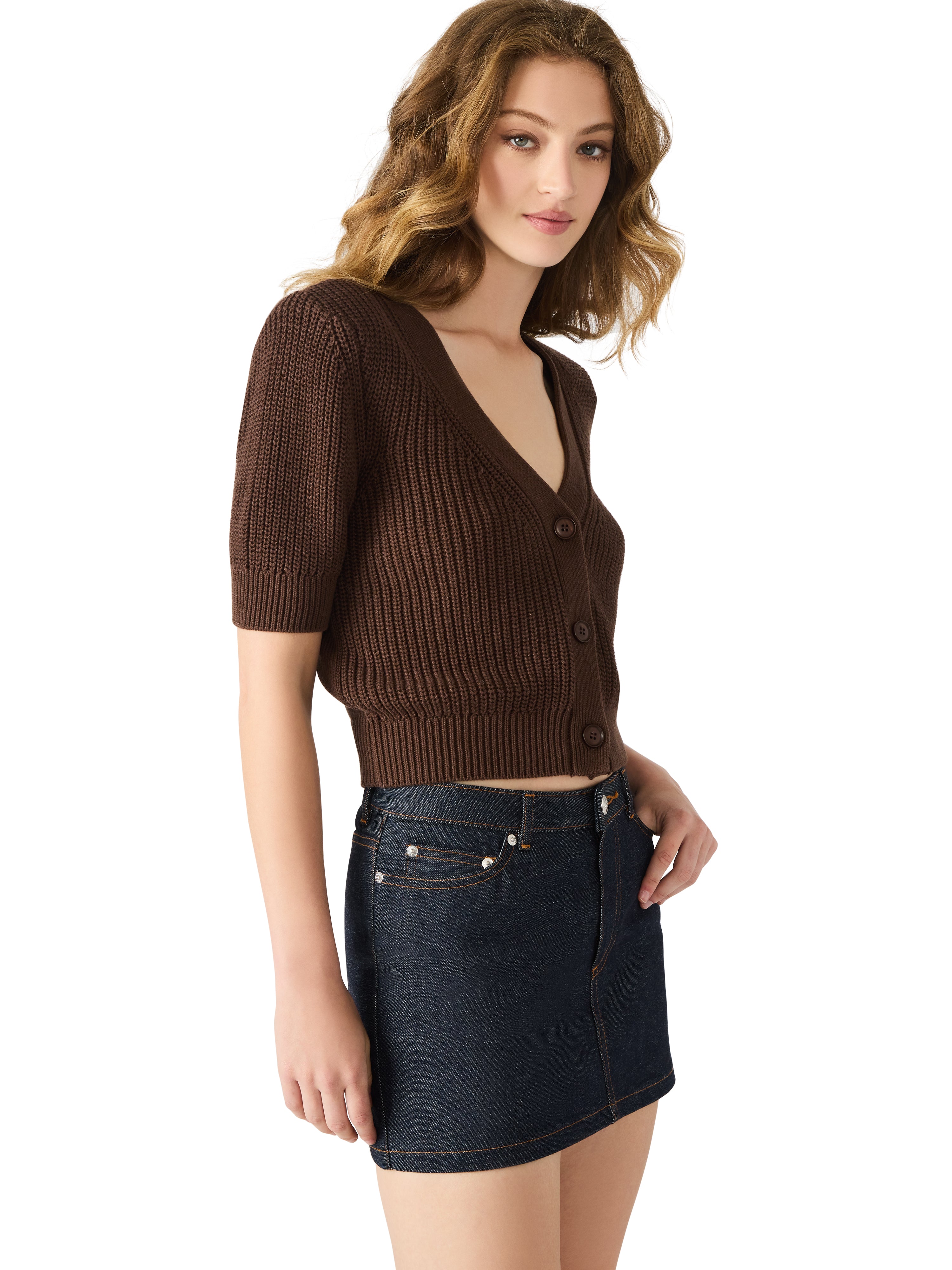 Janae Cardigan in Chocolate