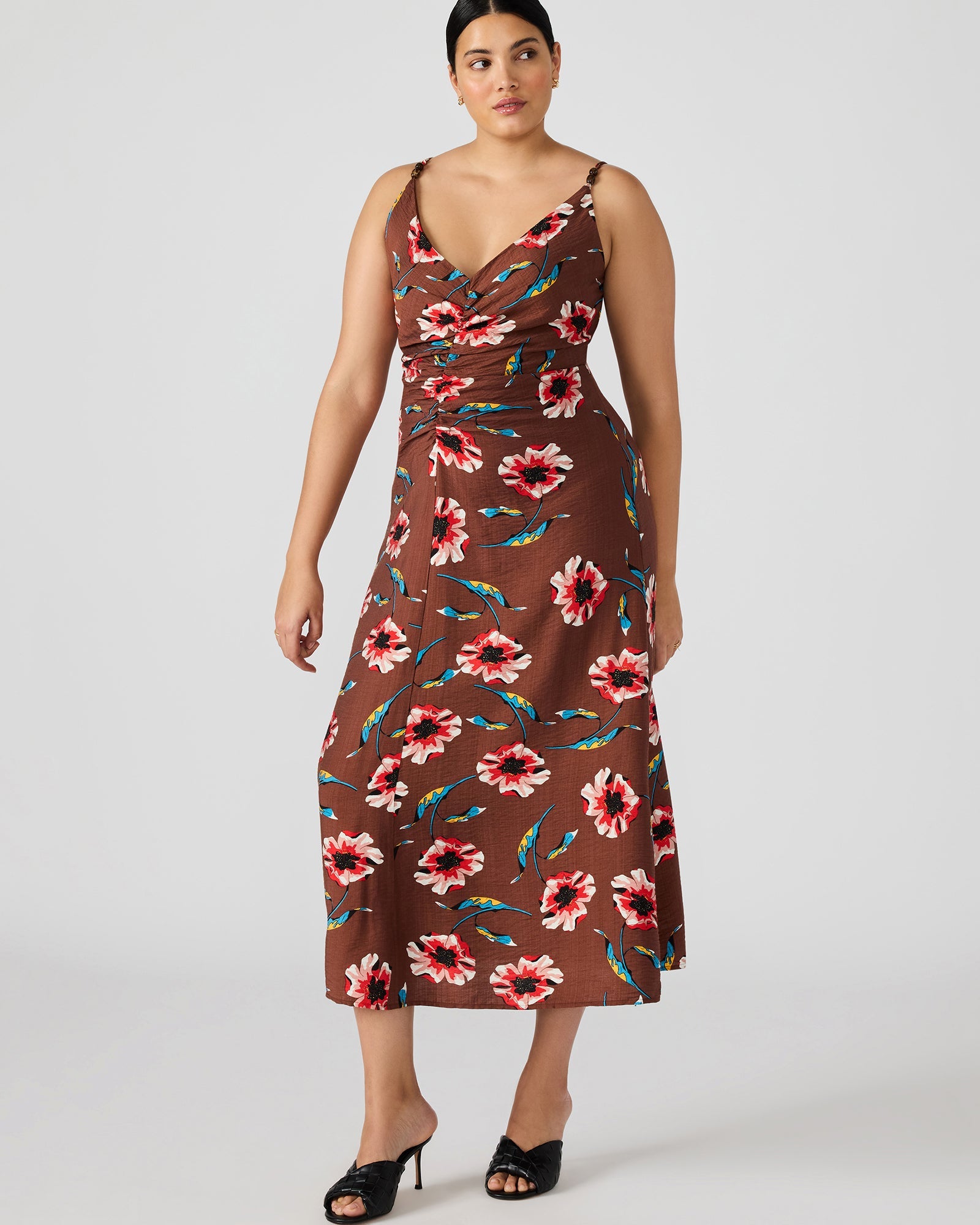 Monroe Dress in Brown