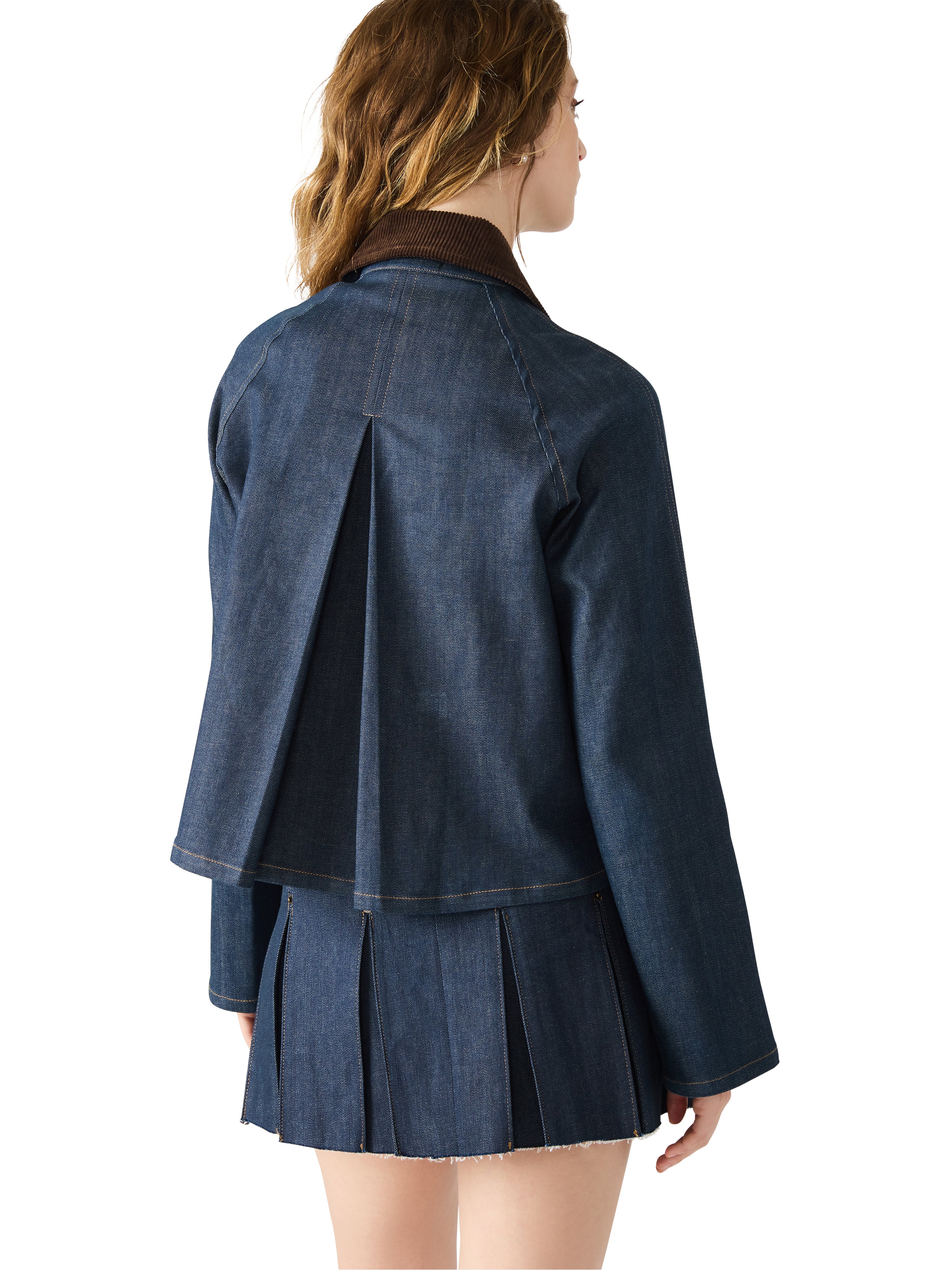 Justina Barn Jacket in Deep Indigo