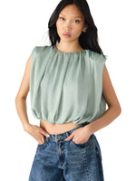 Load image into Gallery viewer, Milana Top in Jade Cream

