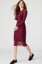 Load image into Gallery viewer, Hailee Dress in Wine
