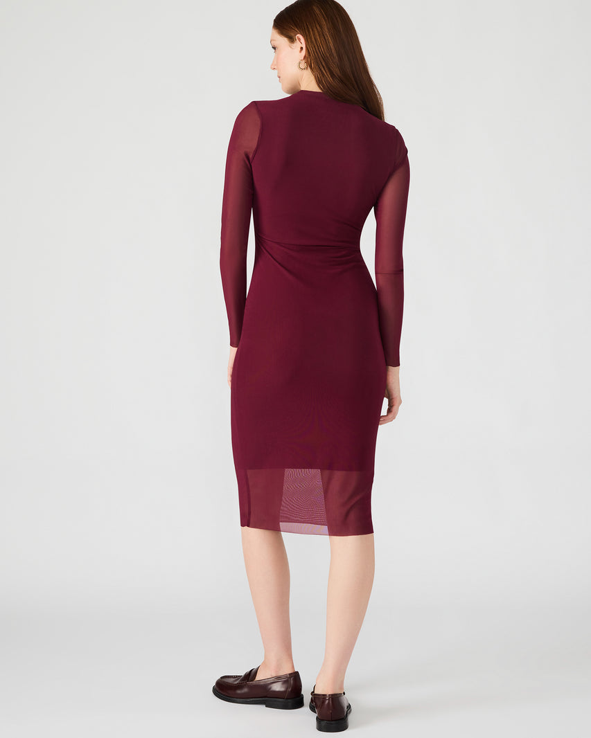 Hailee Dress in Wine