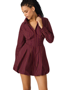 Arielle Dress in Wine