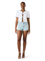 Load image into Gallery viewer, Barrette Top in White Cap
