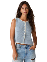 Load image into Gallery viewer, Annya Sweater Vest in Blue Ice
