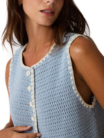 Load image into Gallery viewer, Annya Sweater Vest in Blue Ice
