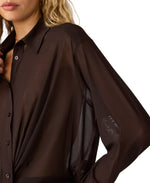 Load image into Gallery viewer, Sage Mesh Top in Dark Espresso
