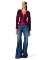 Load image into Gallery viewer, Arwen Cardigan in Deep Fig
