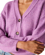 Load image into Gallery viewer, Mica Cardigan Sweater in Dusty Lavender
