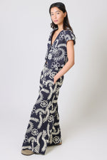 Load image into Gallery viewer, Gatsby Top in Blue Embroidery
