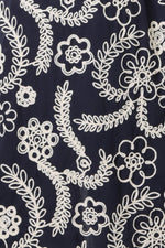 Load image into Gallery viewer, Rene Trousers in Blue Embroidery
