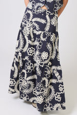 Load image into Gallery viewer, Serenity Skirt in Blue Embroidery
