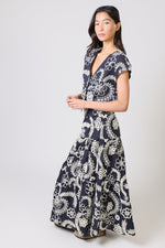 Load image into Gallery viewer, Serenity Skirt in Blue Embroidery

