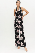 Load image into Gallery viewer, Starfish Halter Jumpsuit in Black
