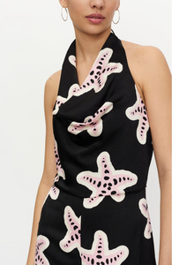 Starfish Halter Jumpsuit in Black