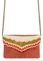 Load image into Gallery viewer, Mahas Classic Bag in Peach/Green
