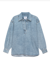 Bennett Denim Shirt in Faded Indigo