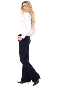 Ponte Boot Leg Trouser in Black