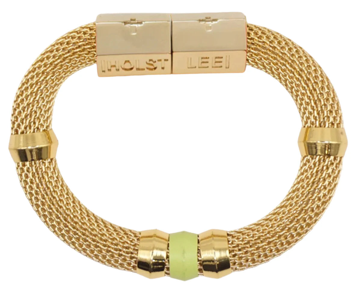 Mesh Candy Bracelet in Lime