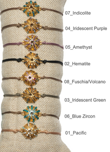 Sea Urchin Bracelet in Iridescent Purple