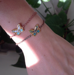Load image into Gallery viewer, Small Butterfly Bracelet in Coral
