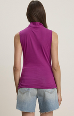 Load image into Gallery viewer, Azura Wrap Tank Top in Grapes
