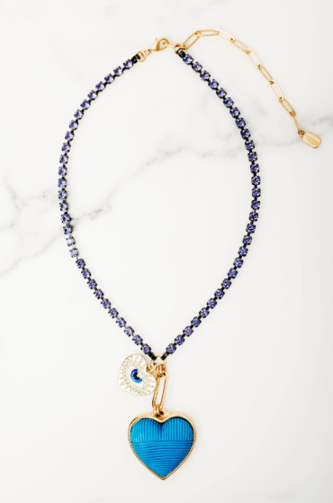 Evelina Necklace in Purple