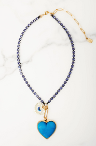 Evelina Necklace in Purple