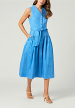 Load image into Gallery viewer, Ezra Dress in Chambray Melange

