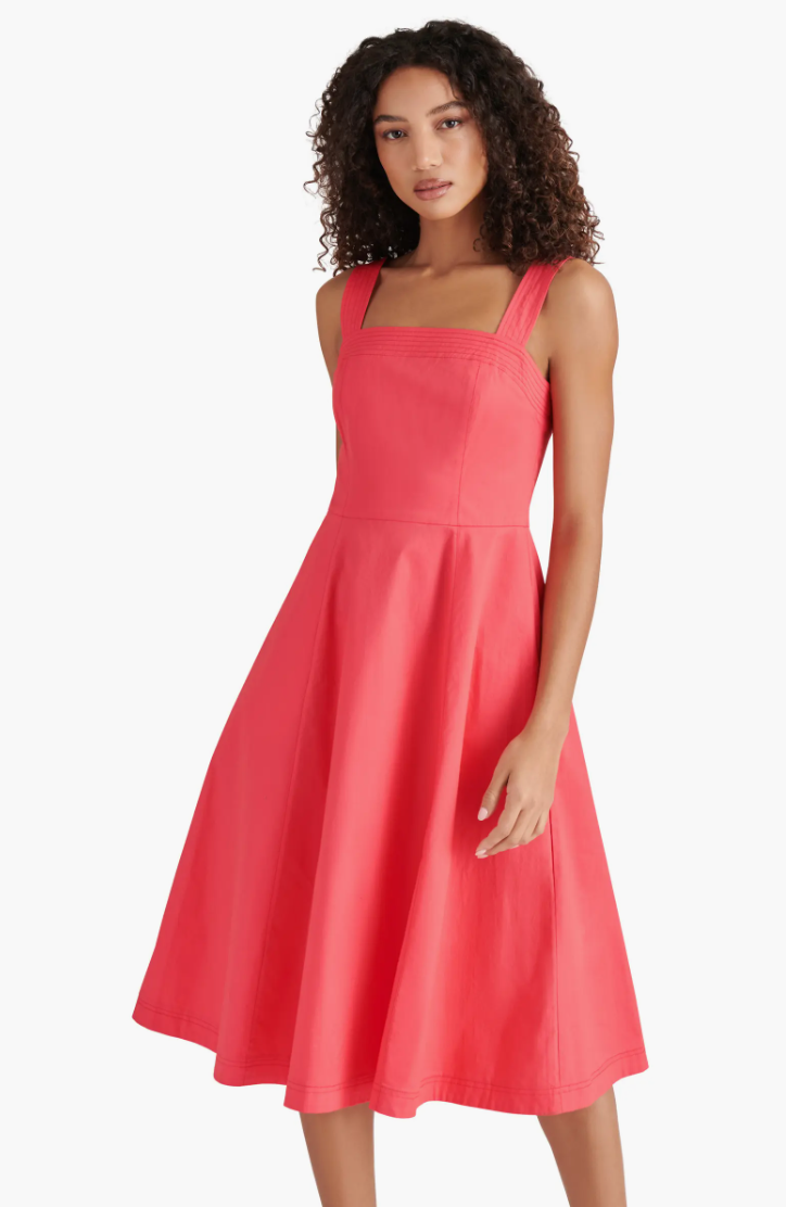 Dolly Dress in Berry Red
