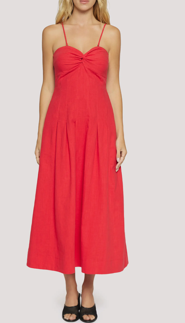 Catania Maxi Dress in Red