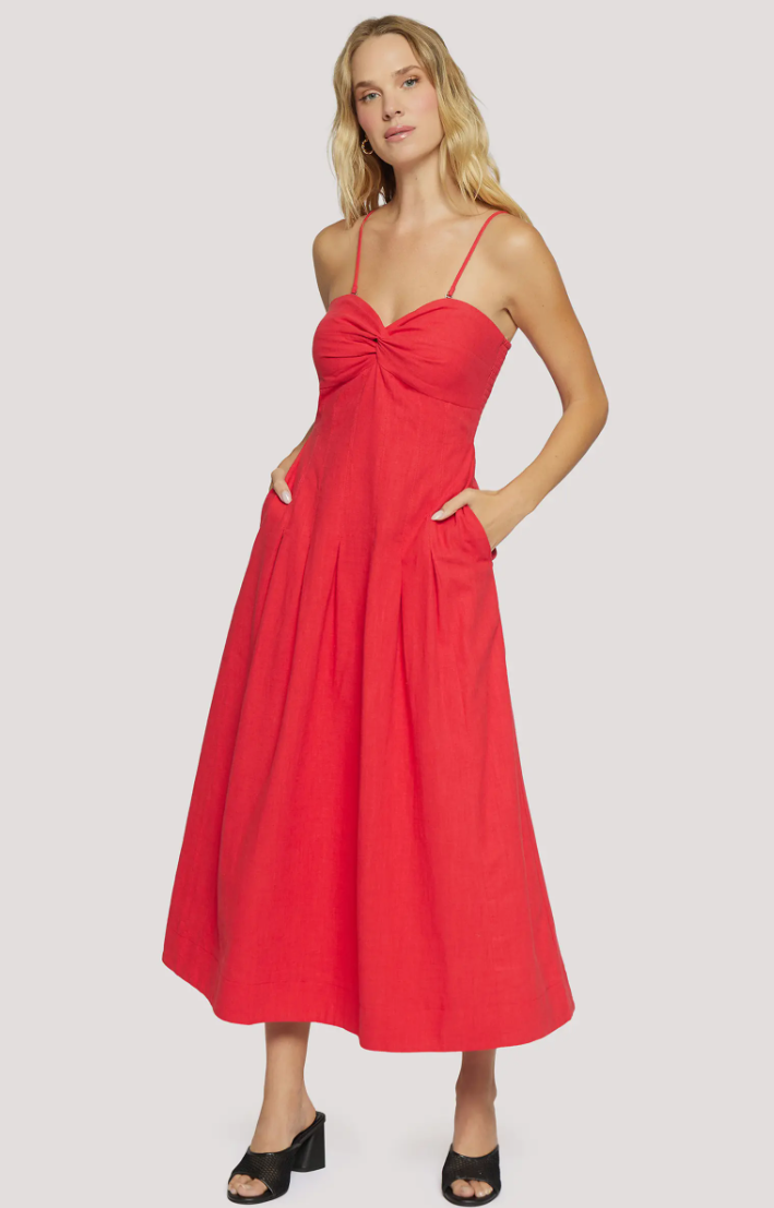 Catania Maxi Dress in Red