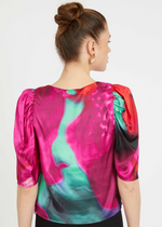 Load image into Gallery viewer, Arden Top in Blur Iris Bloom
