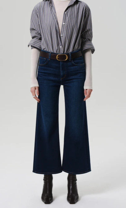 Lyra Wide Leg Crop Clean Hem In Dakota