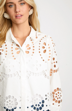 Load image into Gallery viewer, Emmie Top in White Eyelet Lace
