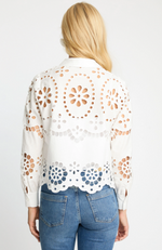 Load image into Gallery viewer, Emmie Top in White Eyelet Lace
