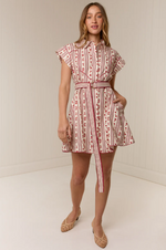 Load image into Gallery viewer, Manon Mini Dress in Raye Fleur
