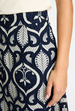 Load image into Gallery viewer, Laney Skirt in Navy/Cream Lace

