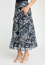 Load image into Gallery viewer, Laney Skirt in Woodblock Palm

