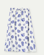 Load image into Gallery viewer, Lobster Dinner Midi Skirt in White Multi
