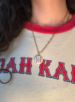 Load image into Gallery viewer, Noah Kahan 2026 Fenway Baseball Charm on Gold Paperclip Chain

