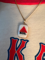 Load image into Gallery viewer, Boston Citgo Sign Charm on Gold Cuban Chain

