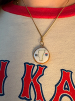 Load image into Gallery viewer, Noah Kahan 2026 "Mess" I-89 VT Charm on Gold Cuban Chain

